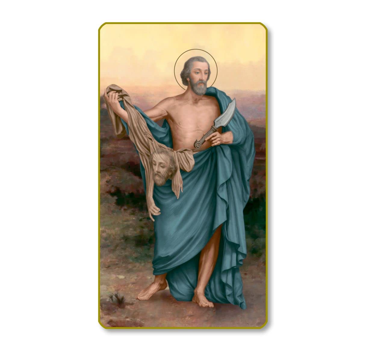 St. Bartolomew Italian Paper Holy Cards, 2"x4", Blank Back, 100-Pack, # 6277