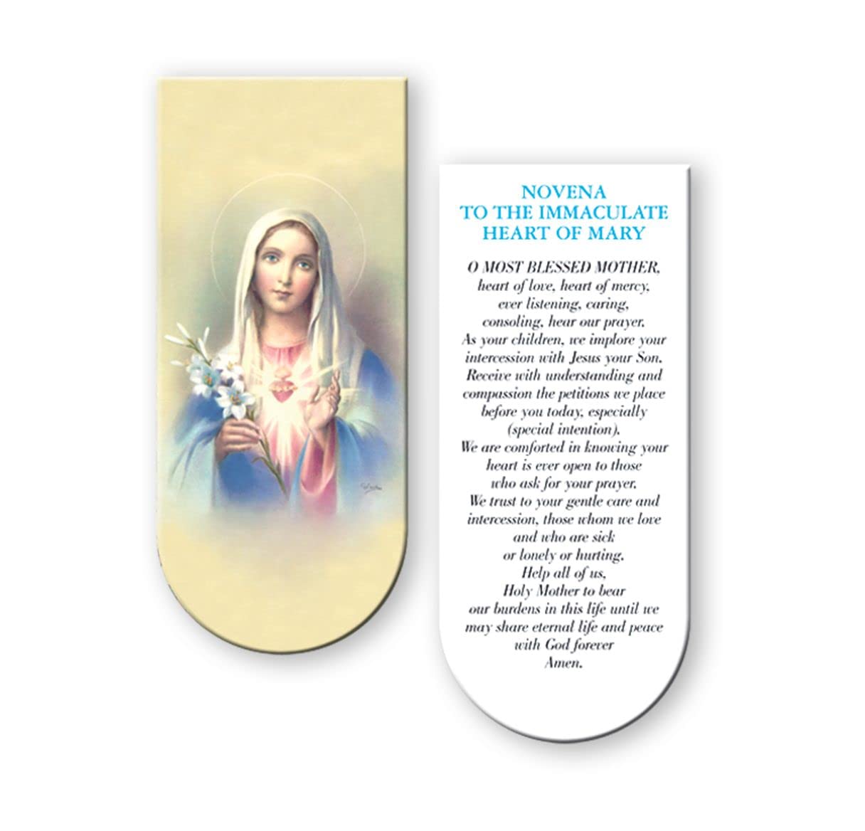 Magnetic Bookmark, 3", Immaculate Heart of Mary, 10-Pack, # 70352