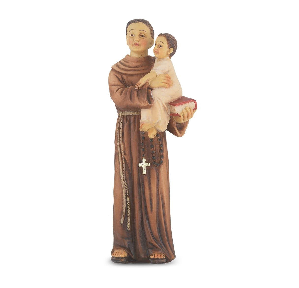 4" Full Color Resin Statue, St. Anthony, # 65371