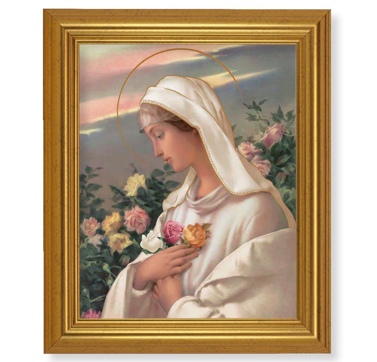 Mystical Rose, 10"x12" Gold-Leaf Finished Classic Frame, Italian Print on Artboard # 27238