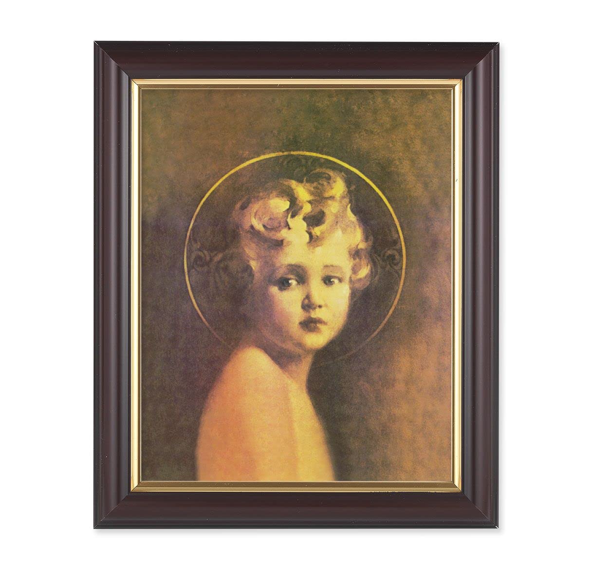 Chambers: Light of The World, 10"x12", Classic Fluted Walnut Finished Frame, Italian Print Under Glass # 26167