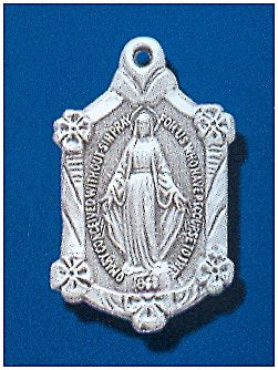 3/4" Sterling Silver Miraculous Medal, Your Choice of Chain, #27130
