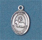 "First Reconciliation" 1/2" Oval Pendant Sterling, Your Choice of Chain, # 98616