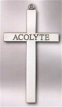 Acolyte Cross Necklace 2.5" Pewter, Your Choice of Chain # 43538