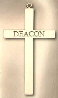 Deacon Cross Necklace 2.5" Gold Plated, Your Choice of Chain # 43531