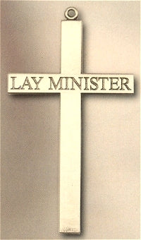 Lay Minister Cross Necklace 2.5" Gold Plated, Your choice of chain # 43533