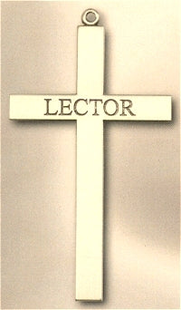 Lector Cross Necklace 2.5" 14kt Gold Filled, Your Choice of Chain # 43503