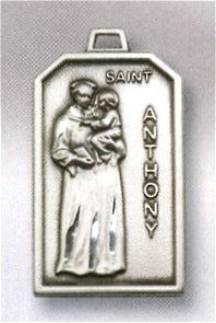 1-1/8" x 11/16" St. Anthony Medal Sterling Silver, # 96553