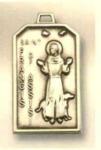 1-1/8" x 11/16" St. Francis Medal 14kt Gold Filled, Your Choice of Chain, # 96554