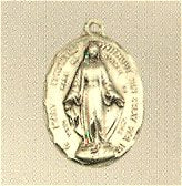 Miraculous, Oval, 5/8", 14kt Gold Filled, Your choice of chain # 43641