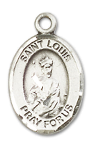 1/2" Sterling Silver St. Louis Charm Medal, Your Choice of Chain, # 10002