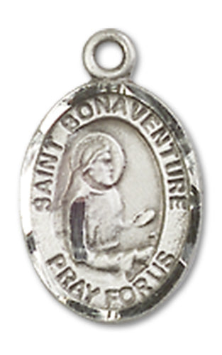 St. Bonaventure Charm Medal, Fine Pewter, 1/2", your choice of chain, # 10393