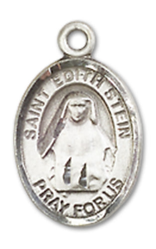 St. Edith Stein Charm Medal, Fine Pewter, 1/2", Your choice of chain, # 10410