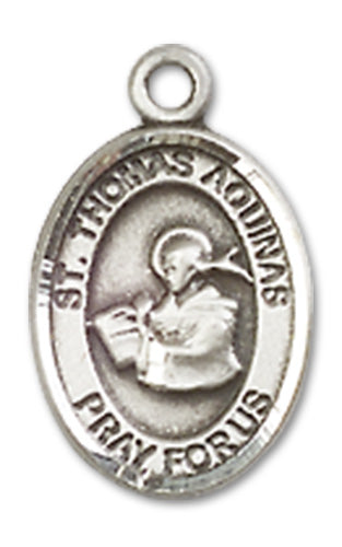 Fine Pewter Charm Medal, 1/2", St. Thomas Aquinas, Your Choice of Chain, # 10415