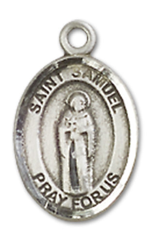 Fine Pewter Charm Medal, 1/2", St. Samuel, Your Choice of Chain, # 10504