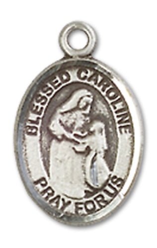 Blessed Caroline Gerhardinger Charm Medal, Sterling Silver, 1/2", Your Choice of Chain, # 10133