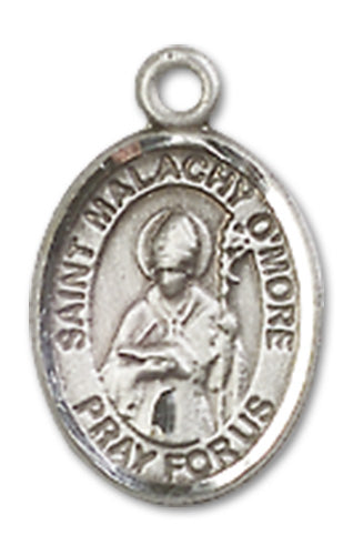 1/2" Sterling Silver St. Malachy O'More Charm Medal, Your Choice of Chain, # 10173