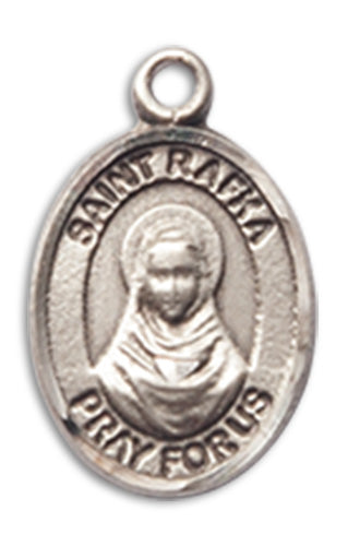 Fine Pewter Charm Medal, 1/2", St. Rafka, Your Choice of Chain, # 10586