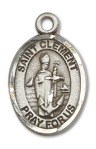 St. Clement Charm Medal, Fine Pewter, 1/2", Your choice of chain, # 10588