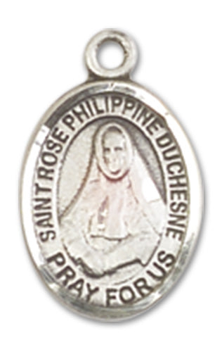 Fine Pewter Charm Medal, 1/2", St. Rose Philippine Duchesne, Your Choice of Chain, # 10620