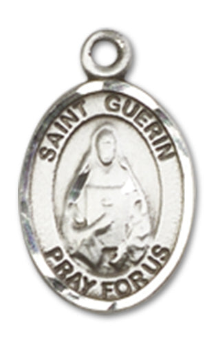 Sterling Silver Charm Medal, 1/2", St. Theodora Guerin, Your Choice of Chain, # 10239
