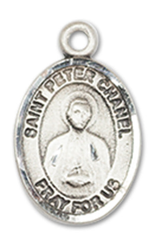 1/2" Sterling Silver St. Peter Chanel Charm Medal, Your Choice of Chain, # 10254