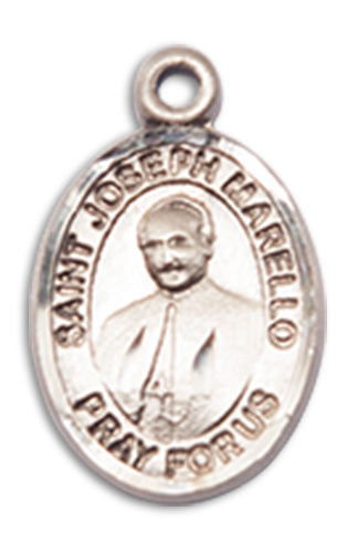1/2" Sterling Silver St. Joseph Marello Charm Medal, Your Choice of Chain, # 10287
