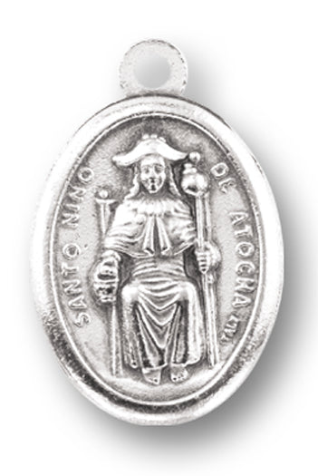 Nino D' Atocha Silver Oxidized Medal, 1" overall, # 1134