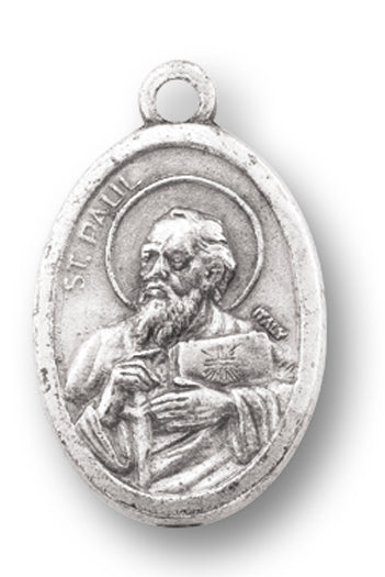 St. Paul Silver Oxidized Medal, 1" overall, # 1090