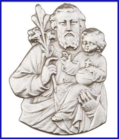 Visor Clip, Silver Oxide Finish, St. Joseph, 2-1/8", # 11350