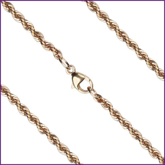 27" French Rope Chain, 2.4mm wide, 14kt Gold Filled, # 11473