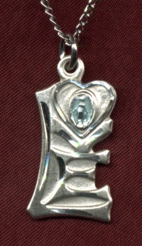 3/4" Sterling Miraculous / Love Necklace, Your Choice of Chain # 15147