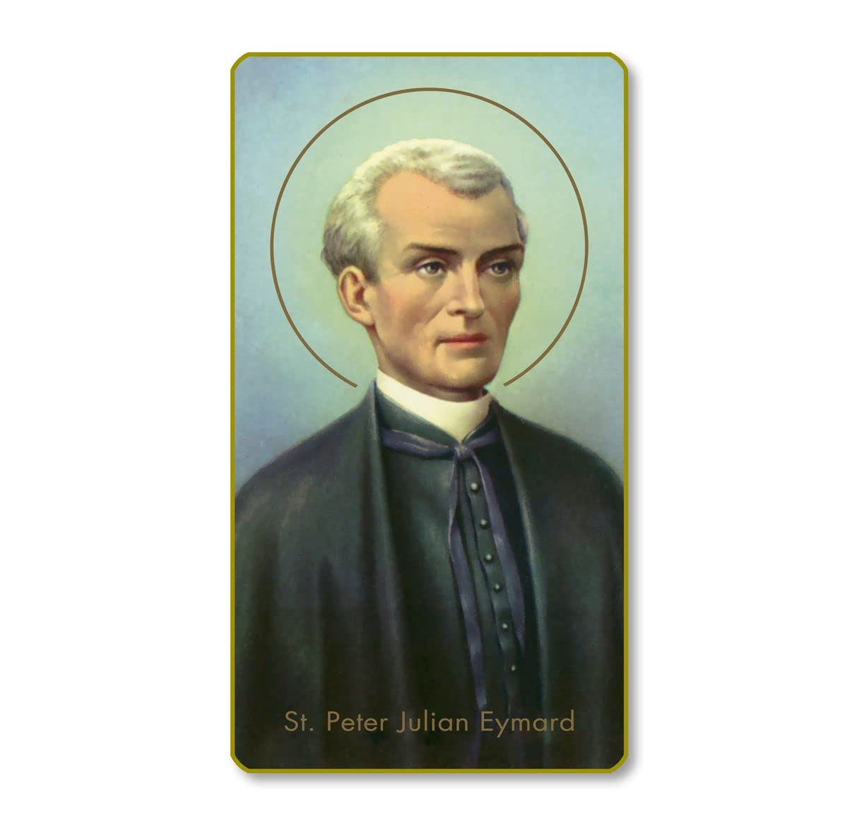 St. Peter Julian Eymard Italian Paper Holy Cards, 2"x4", Blank Back, 100-Pack, # 6018