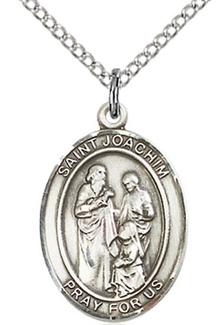 St. Joachim Medal in Fine Pewter, 3/4" tall, Your Choice of Chain # 17080