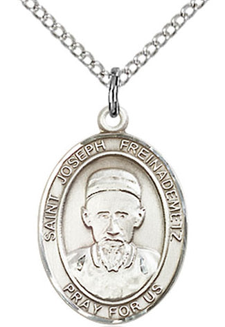 St. Joseph Freinademetz Medal in Fine Pewter, 3/4" tall, Your Choice of Chain # 17096