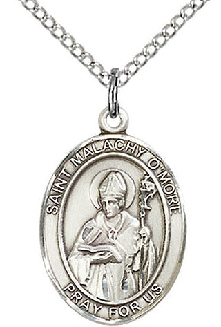 St. Malachy O'More Medal in Fine Pewter, 3/4" tall, Your Choice of Chain # 17136