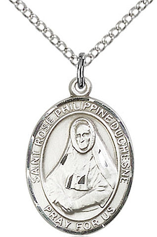 St. Rose Philippine Duchesne Medal in Fine Pewter, 3/4" tall, Your Choice of Chain # 17228