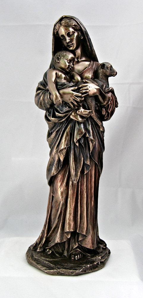 12" L'Innocence Cold Cast Bronze Resin Statue, # 17753