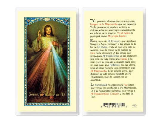 N.S. DE LA MISERICORDIA Spanish Laminated Holy Cards, 25-Count Value Pack, # 18196