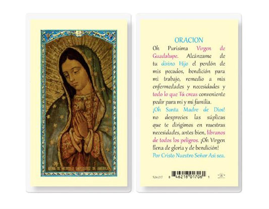 ORACION OH PURISIMA VIRGEN Spanish Laminated Holy Cards, 25-Count Value Pack, # 18202