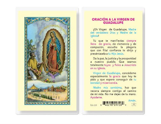 ORACION A LA VIRGEN GUADALUPE Spanish Laminated Holy Cards, 25-Count Value Pack, # 18205