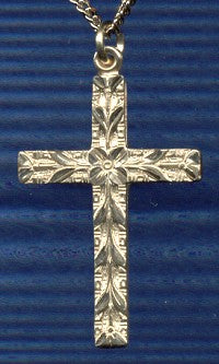 1-1/4" 14kt Gold Filled Cross, Your Choice of Chain, # 18243