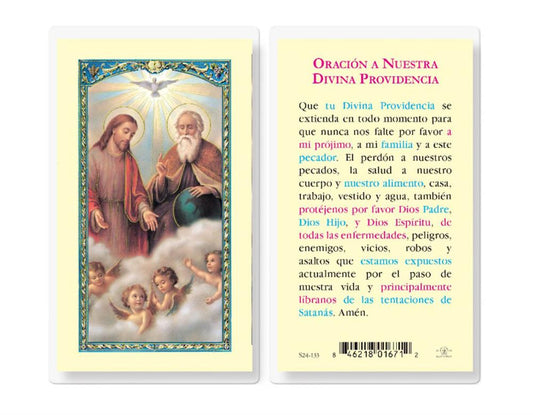 ORACION LA SANTISIMA TRINIDAD Spanish Laminated Holy Cards, 25-Count Value Pack, # 18299