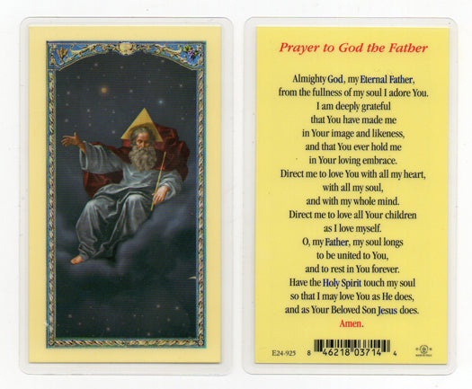 Prayer to God the Father Laminated Holy Card, # 18329