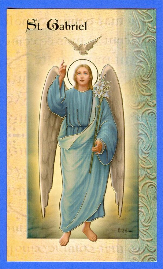 St. Gabriel Folding Prayer Card, # 18395