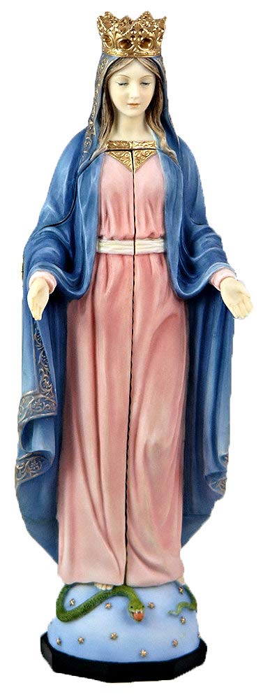 11" Our Lady of Sorrows Triptych, Full Color Resin, # 49453