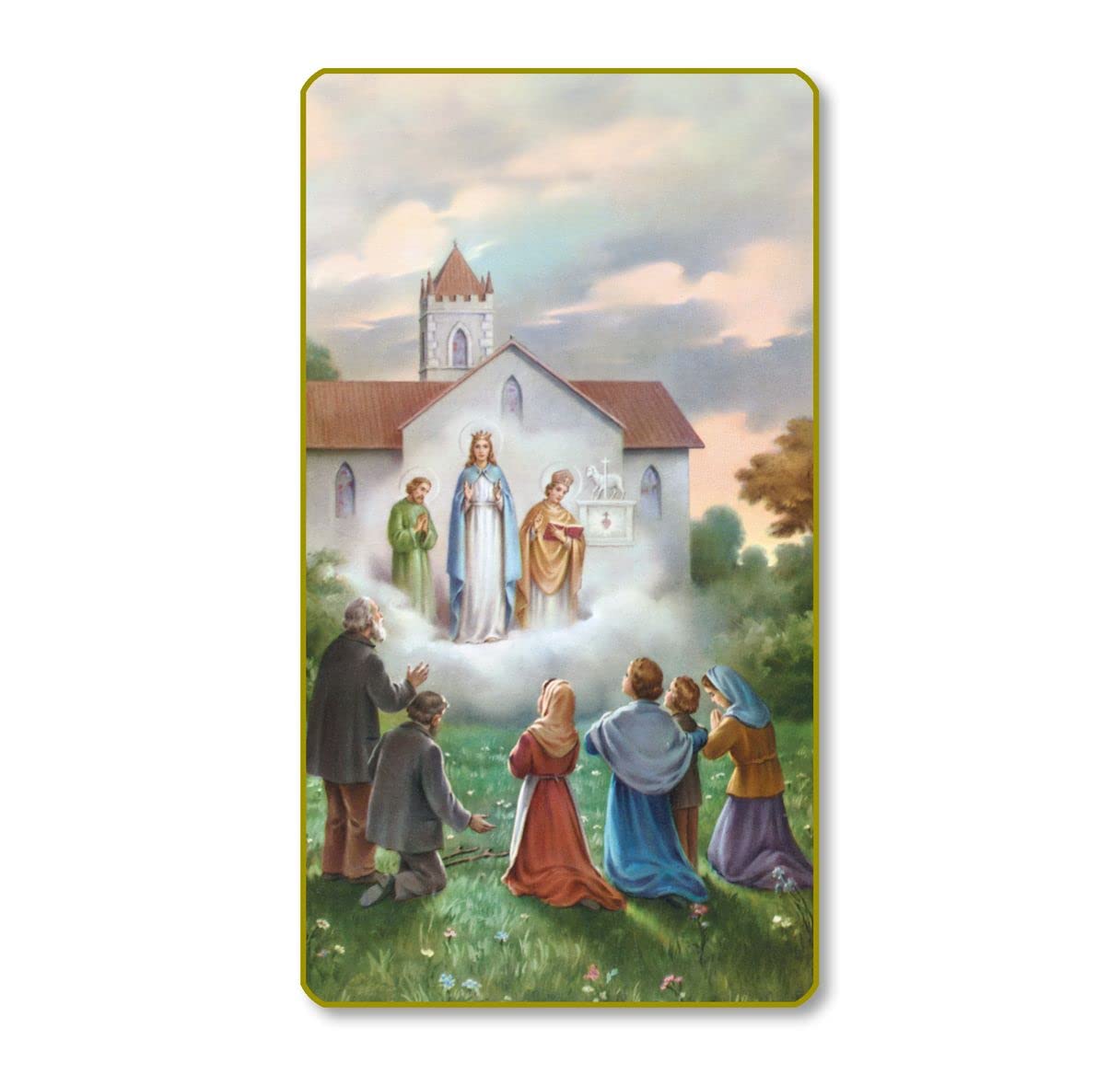 Our Lady of Knock Italian Paper Holy Cards, 2"x4", Blank Back, 100-Pack, # 6221