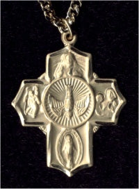 Gold Filled Engraved 5-Way Medal, # 2269
