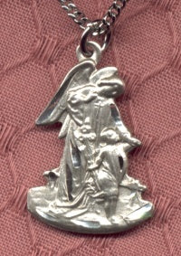 Miraculous Medal And Chain In Sterling, Your Choice of Chain # 2277