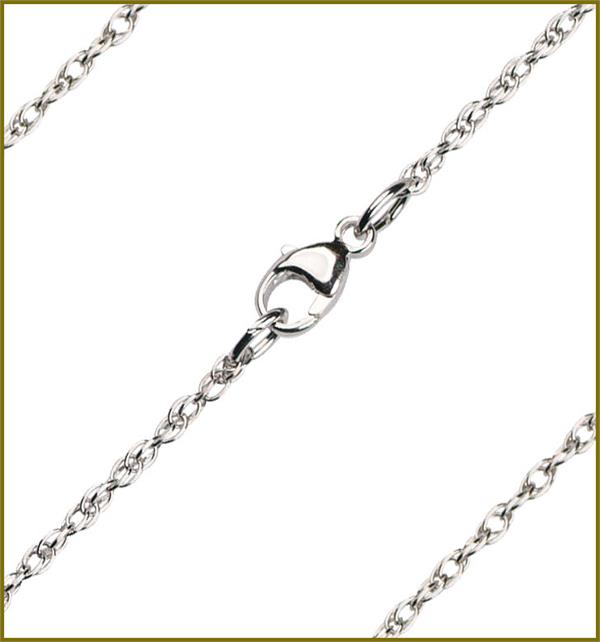 20" Sterling Silver Light Rope Chain, 0.9mm wide, # 9370